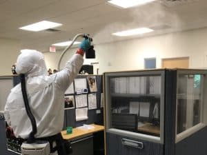 Decontaminating a commercial building in Tampa