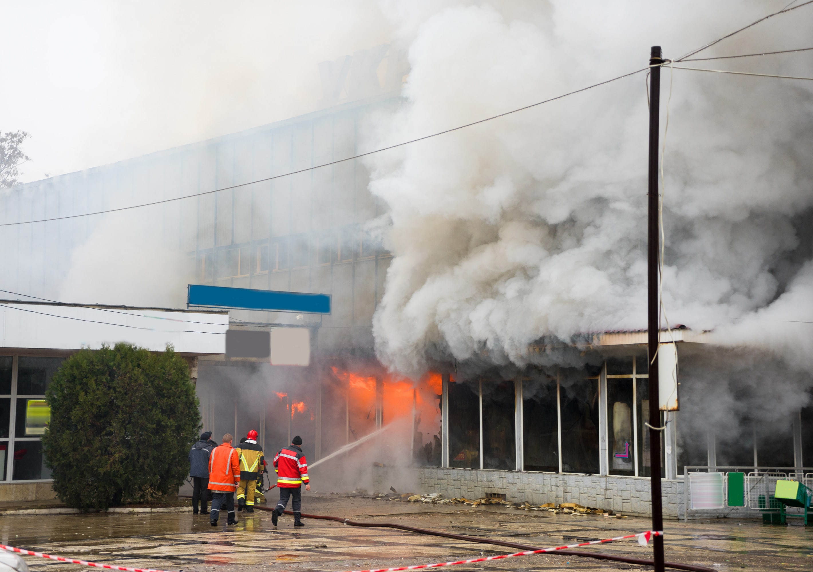 commercial fire damage